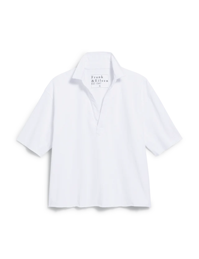 Patty Popover Henley - White