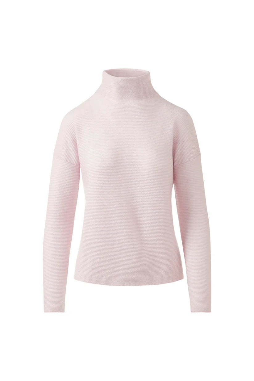 TEXTURED SLOUCHY FUNNEL-BALLET PINK