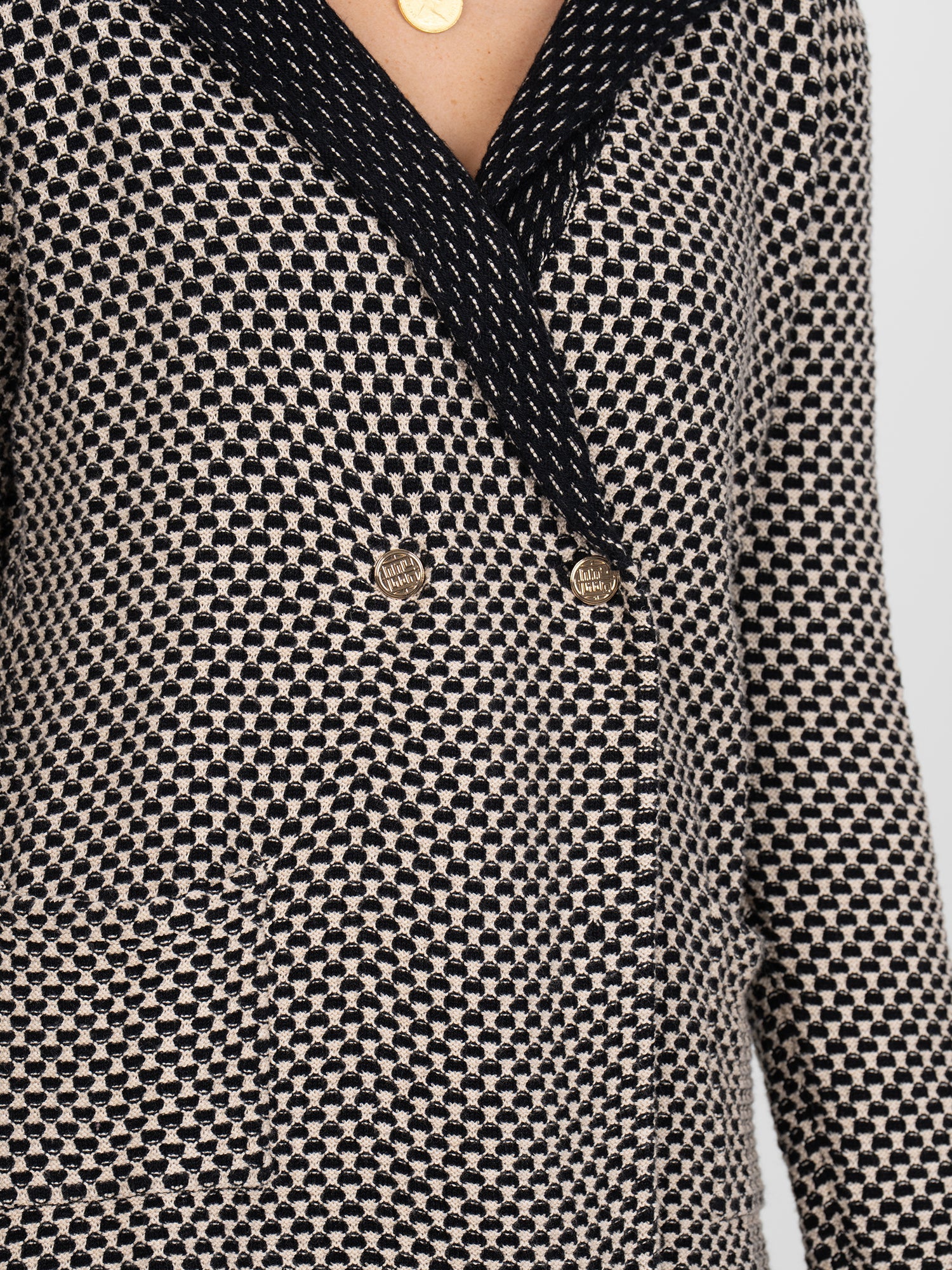 Sloane Sweater Blazer - Mightnight Vanilla
