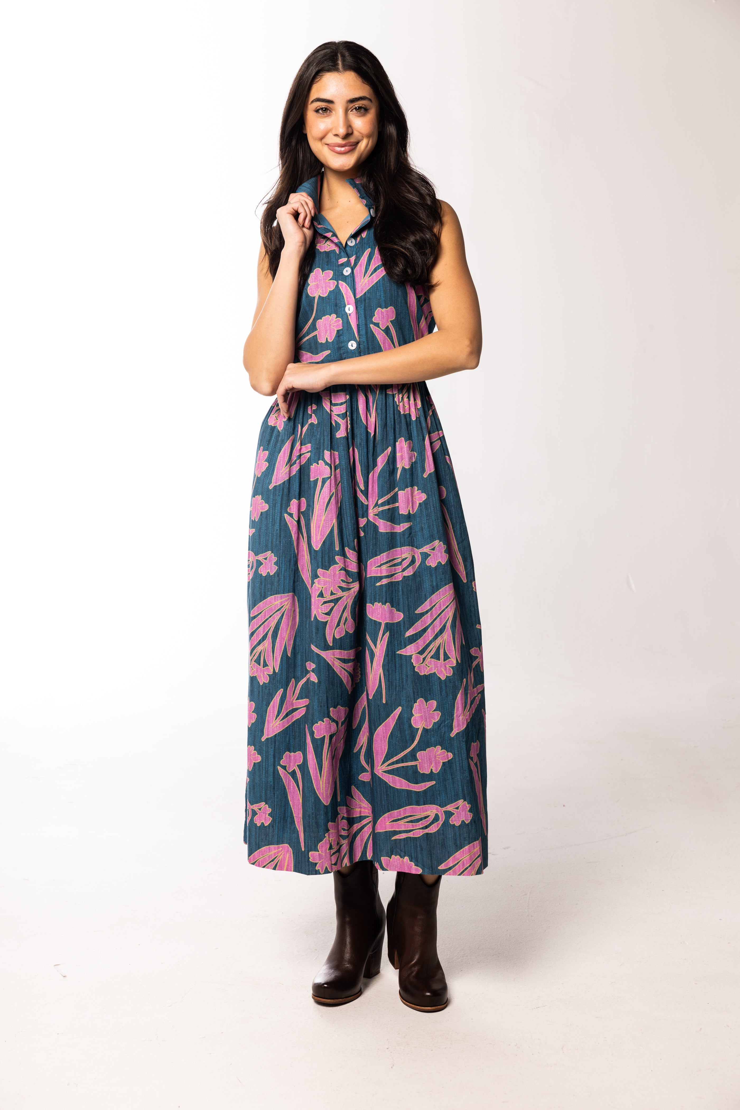 Samantha Dress-Gloaming Autumn Garden