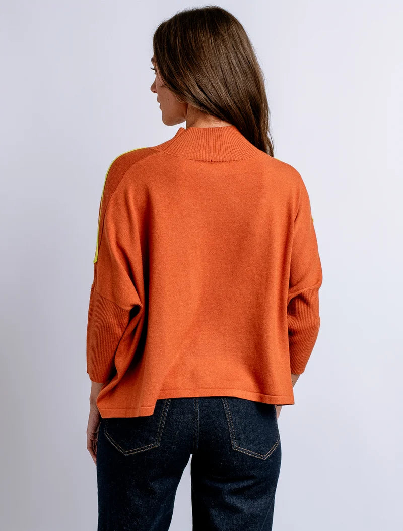 Aja 'Ortho' Top - Rust & Lime