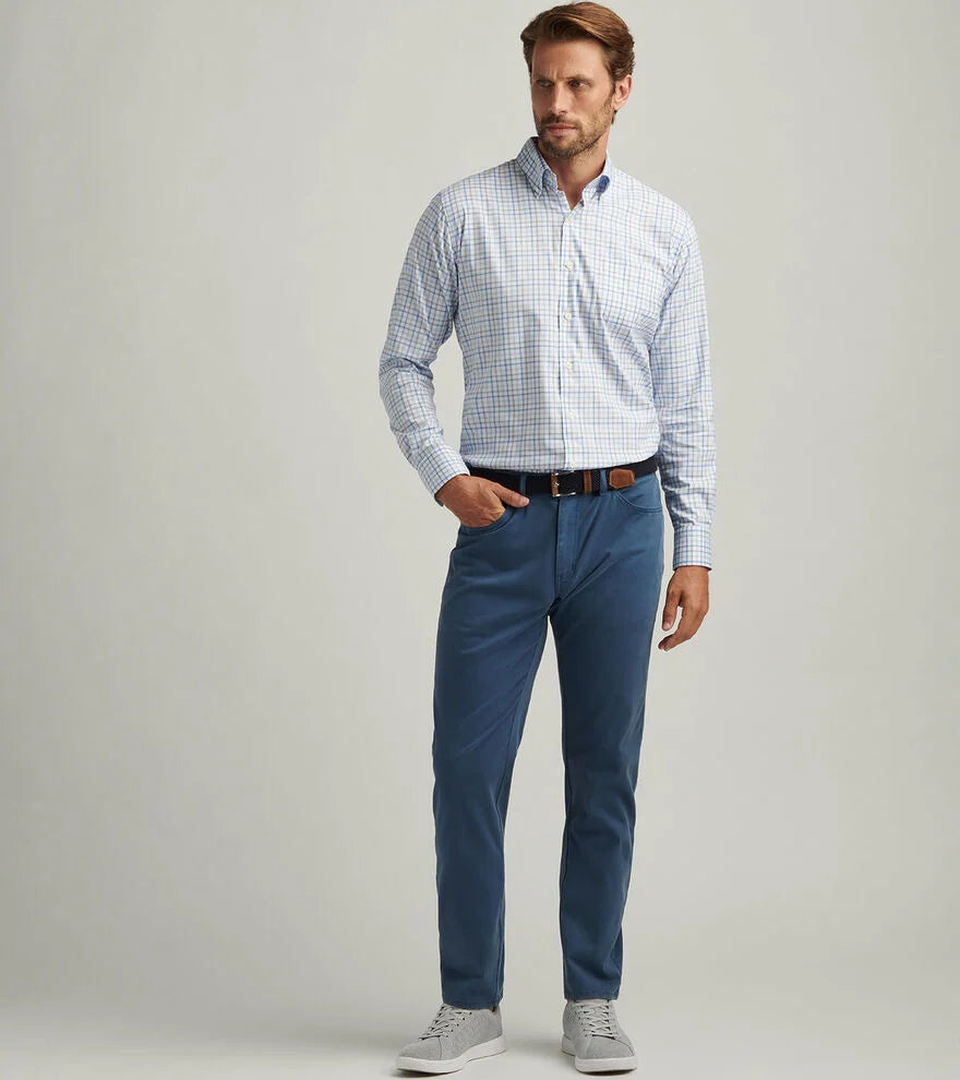 Signature Sateen 5Pkt Pant - Navy