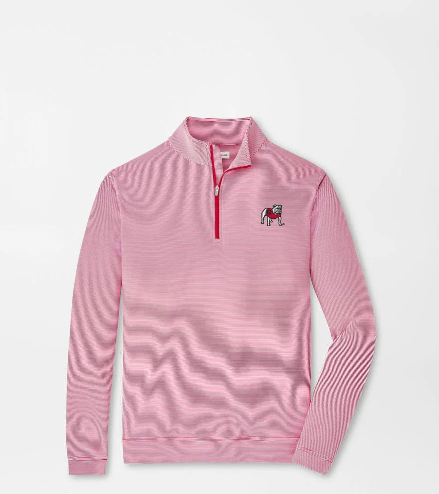UGA Stripe Perth 1/4 Zip-ME0CEK40E-R3/WH