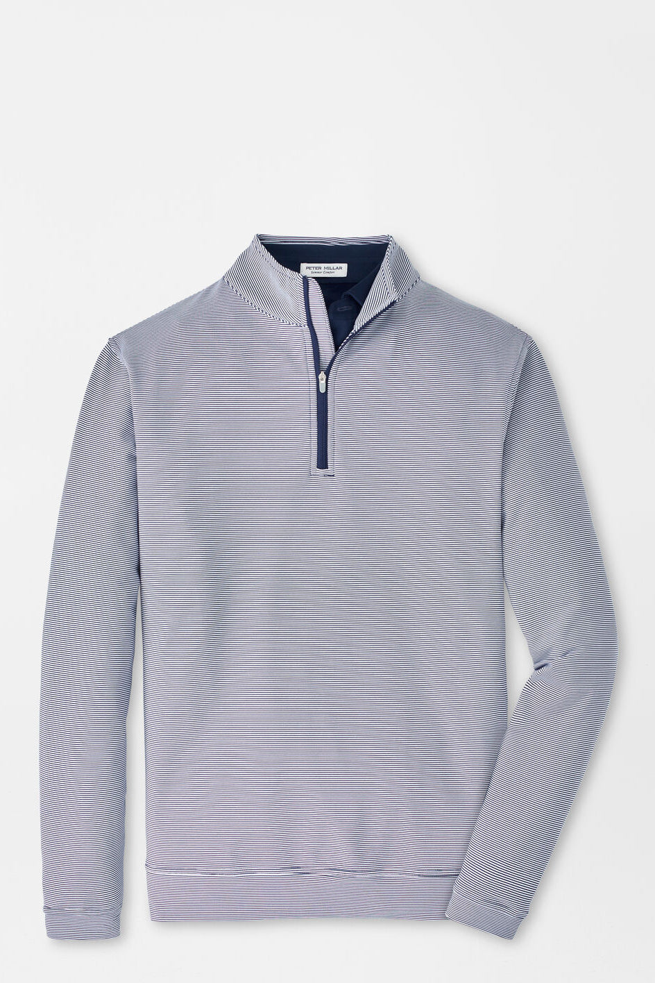 Perth Sugar Stripe 1/4 Zip-ME0EK40E-NAVY/WHITE