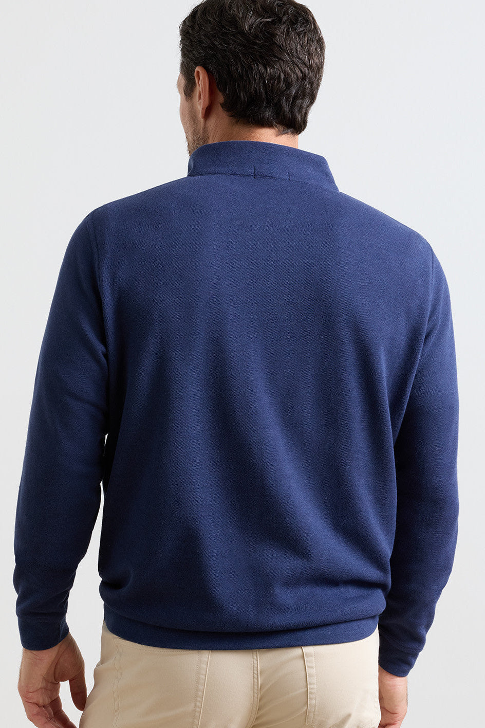 Crown Comfort Quarter-Zip Pullover-ME0K49-Navy