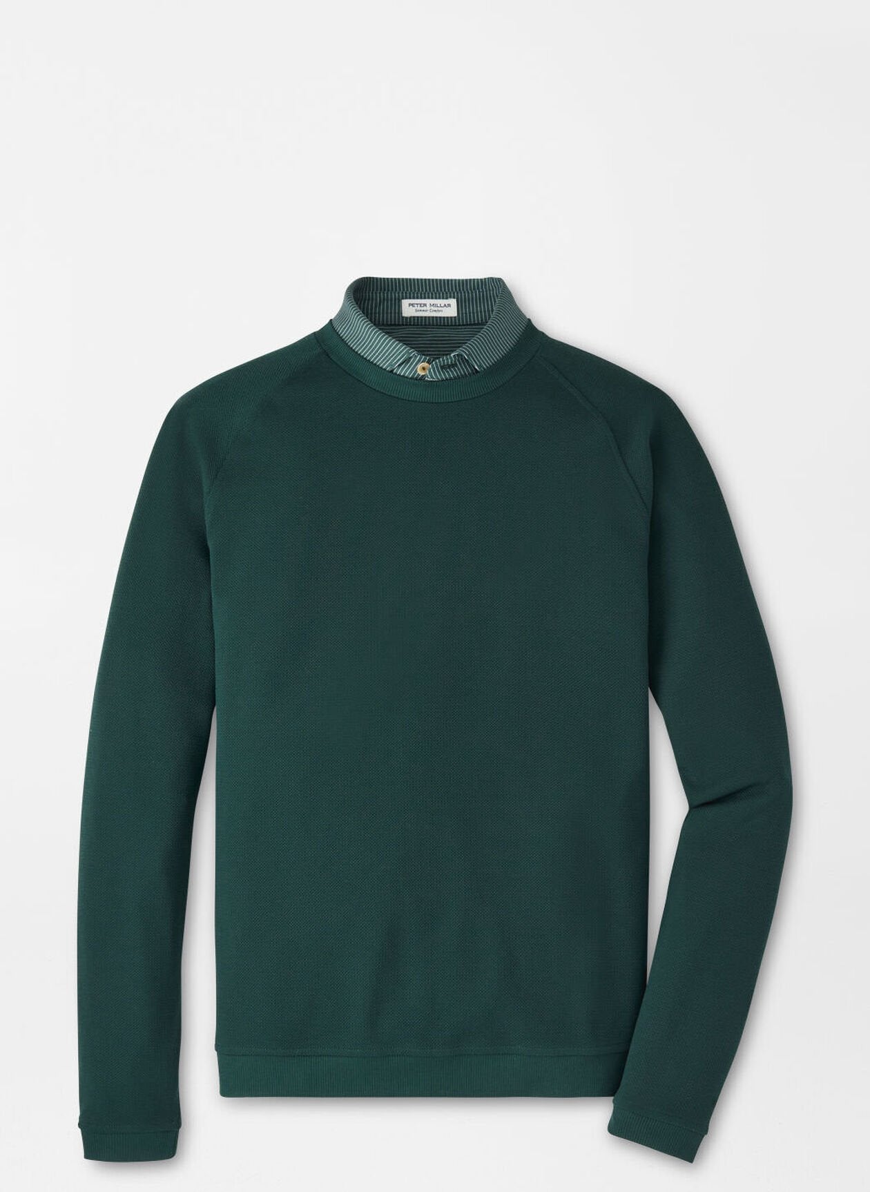 Cradle Piqué Performance Crewneck-Nordic Pine