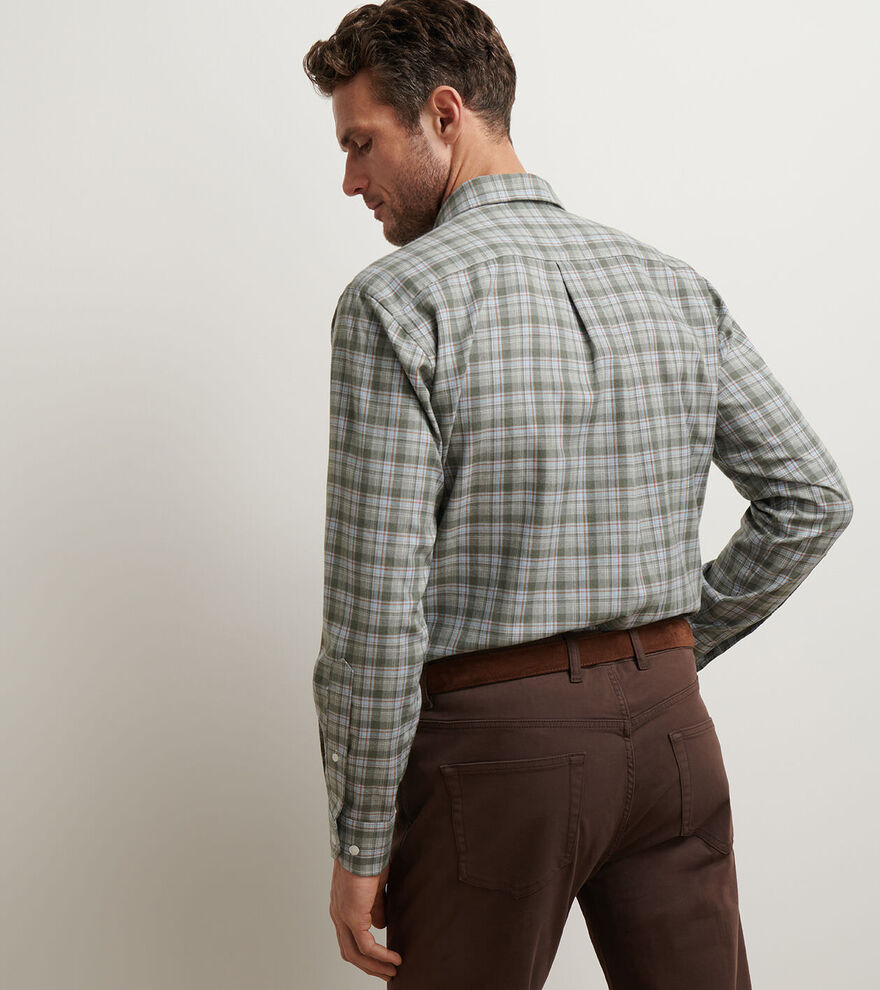 Whitecap Perf. Flannel Shirt-MF25W62LTS-BASIL