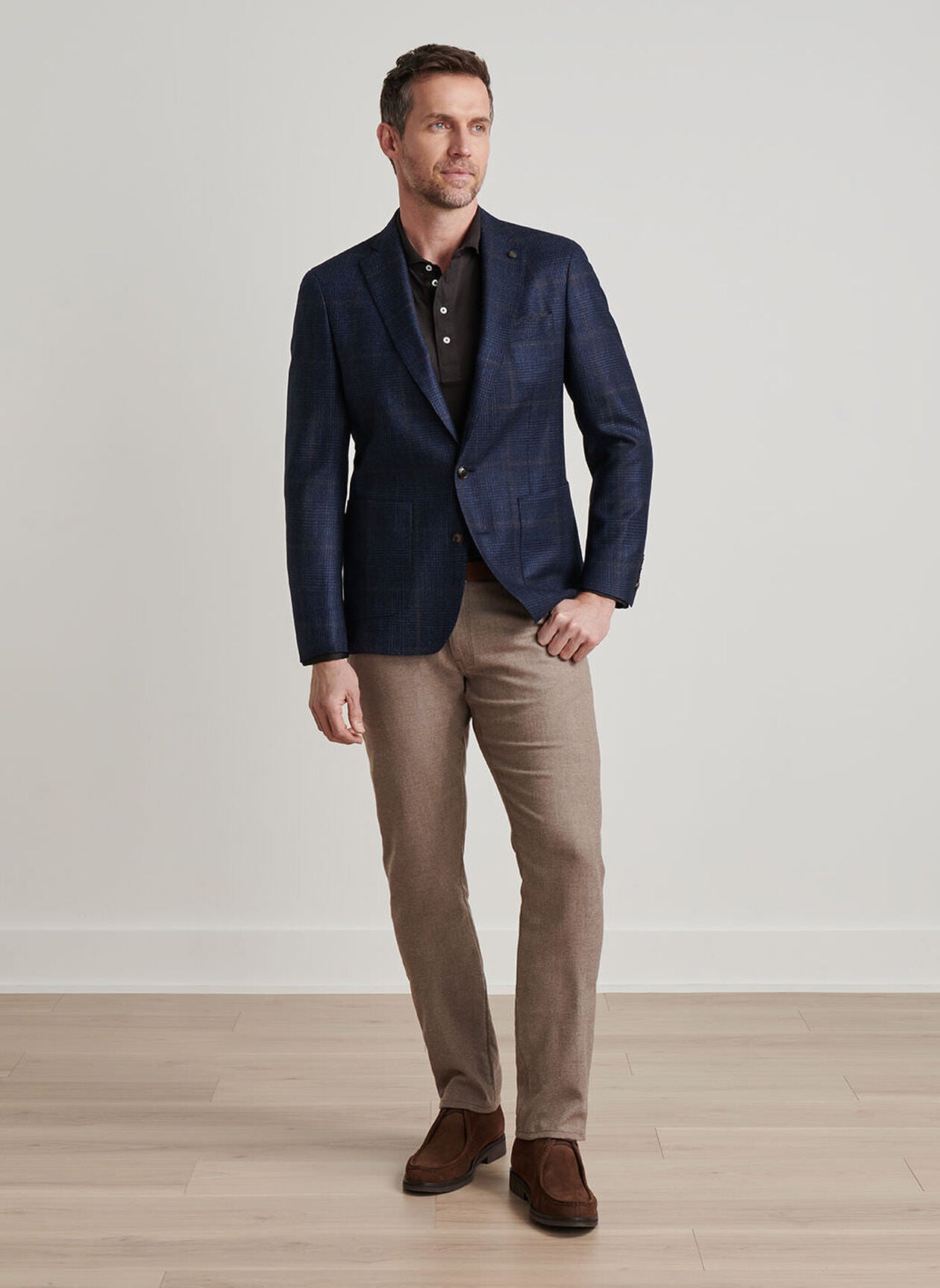 Benning Glen Plaid Soft Jacket-MF25XJ02
