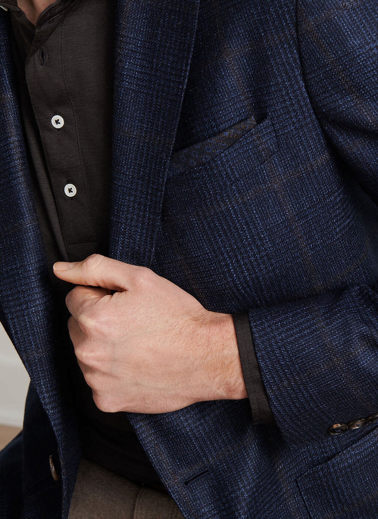 Benning Glen Plaid Soft Jacket-MF25XJ02