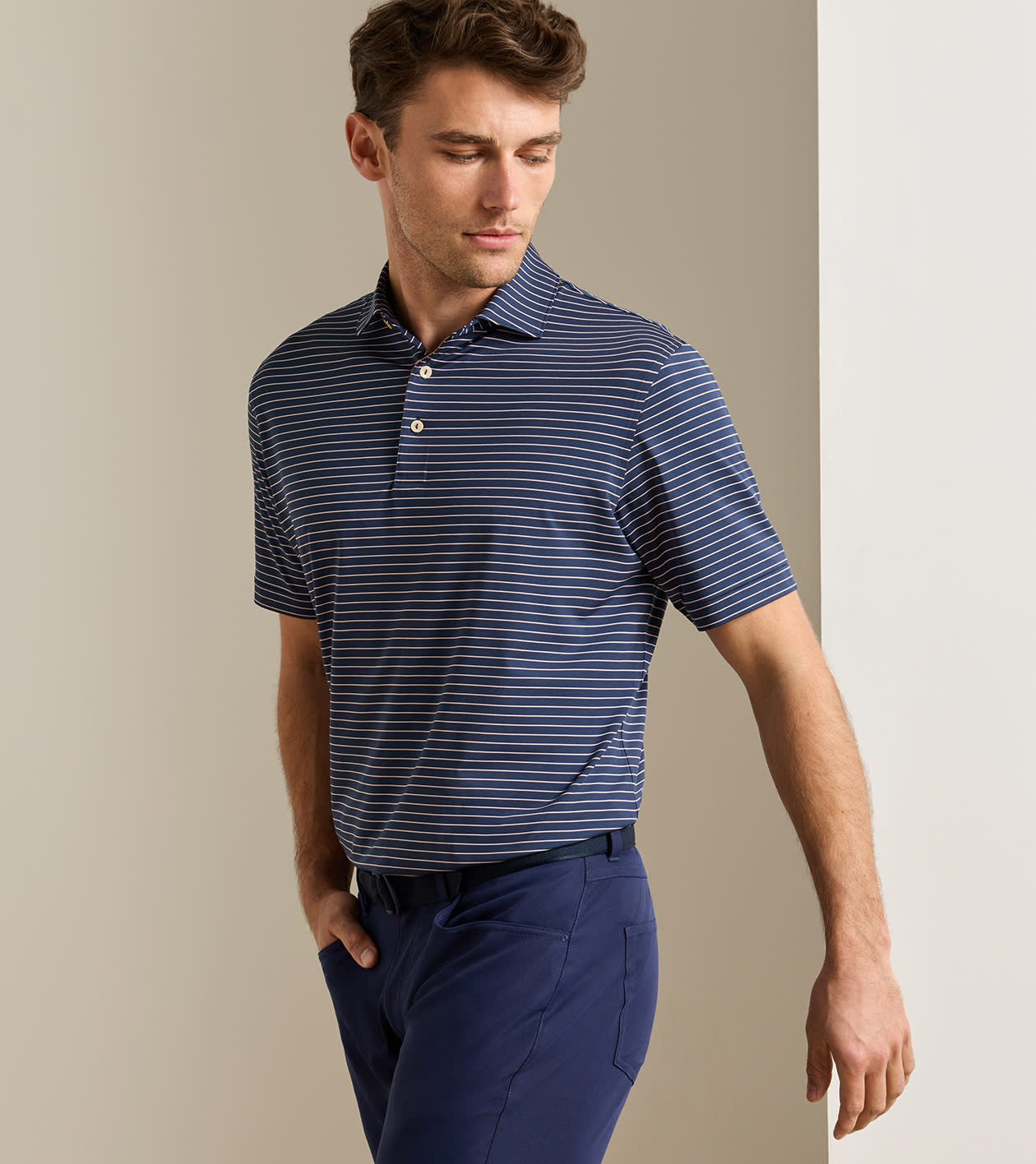 Oaks Perf. Polo-MF26EK08S-NAVY