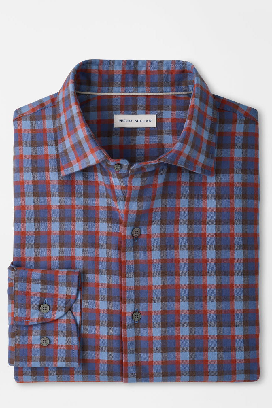 Theodore Perf. Flannel Sport Shirt - MF26W63LTS - Crown Blue