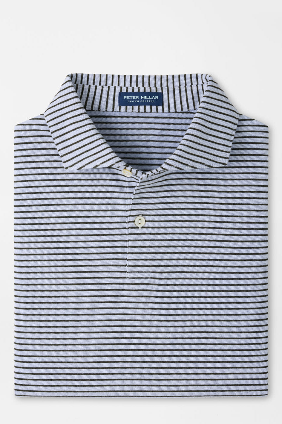 Albatross Cotton-Blend Polo-MF26XK56E-Windy Blue/Dark Olive