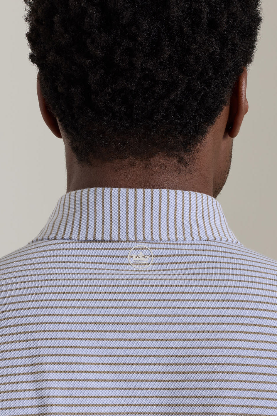 Albatross Cotton-Blend Polo-MF26XK56E-Windy Blue/Light Mocha