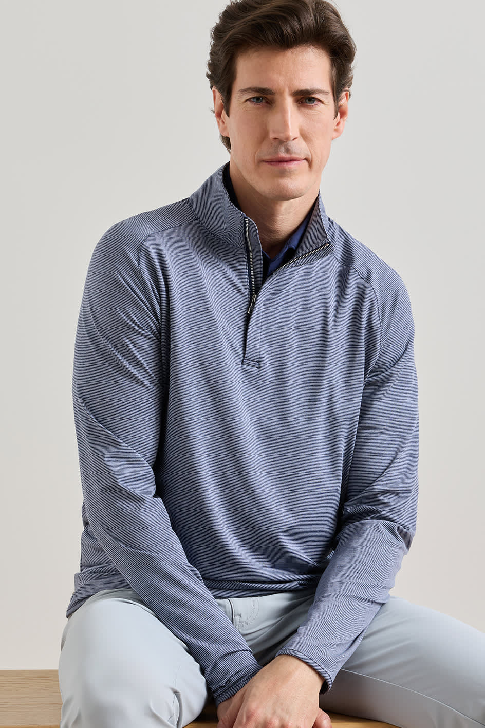 Stealth Stripe Pullover-MF26XK60A-Navy