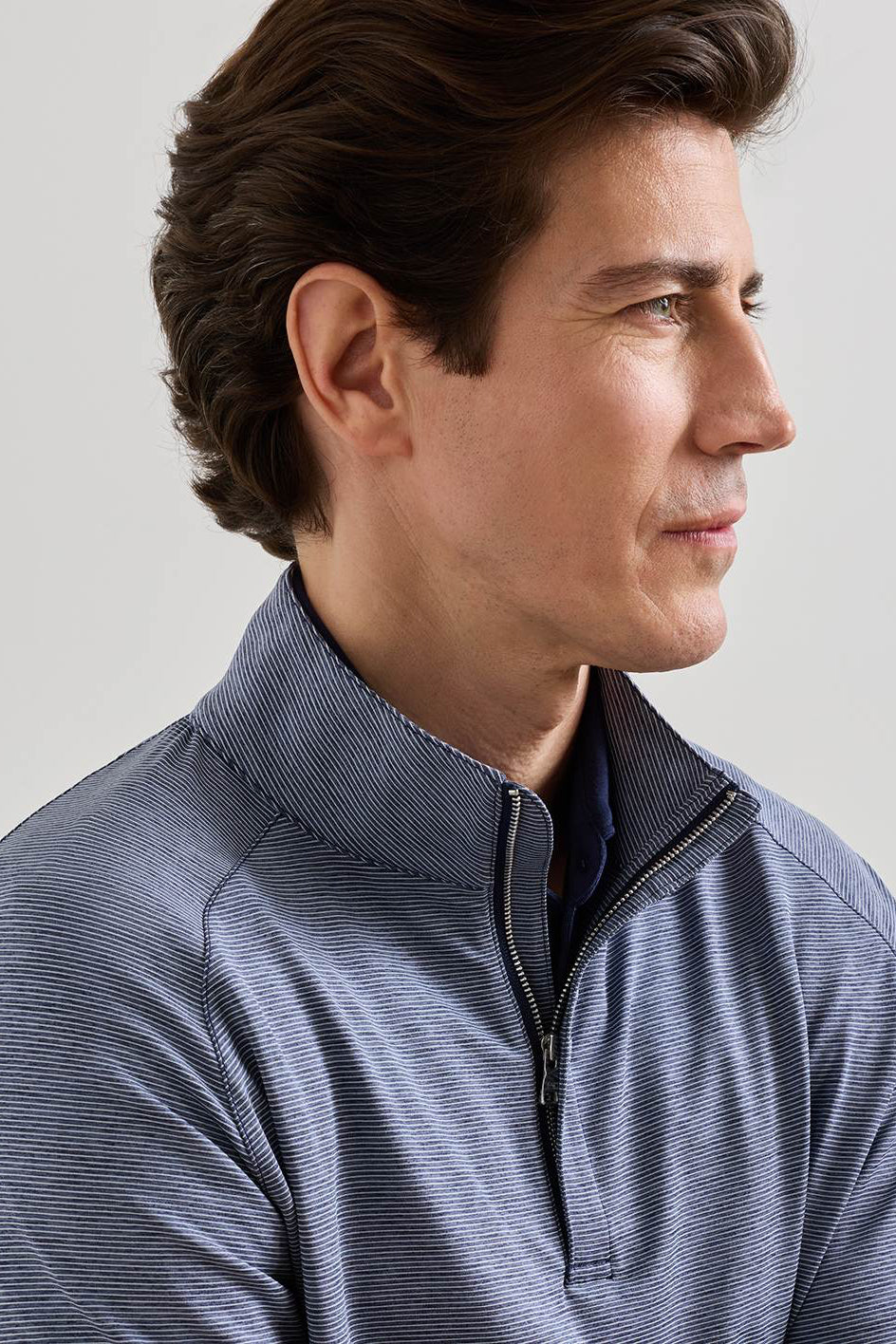 Stealth Stripe Pullover-MF26XK60A-Navy
