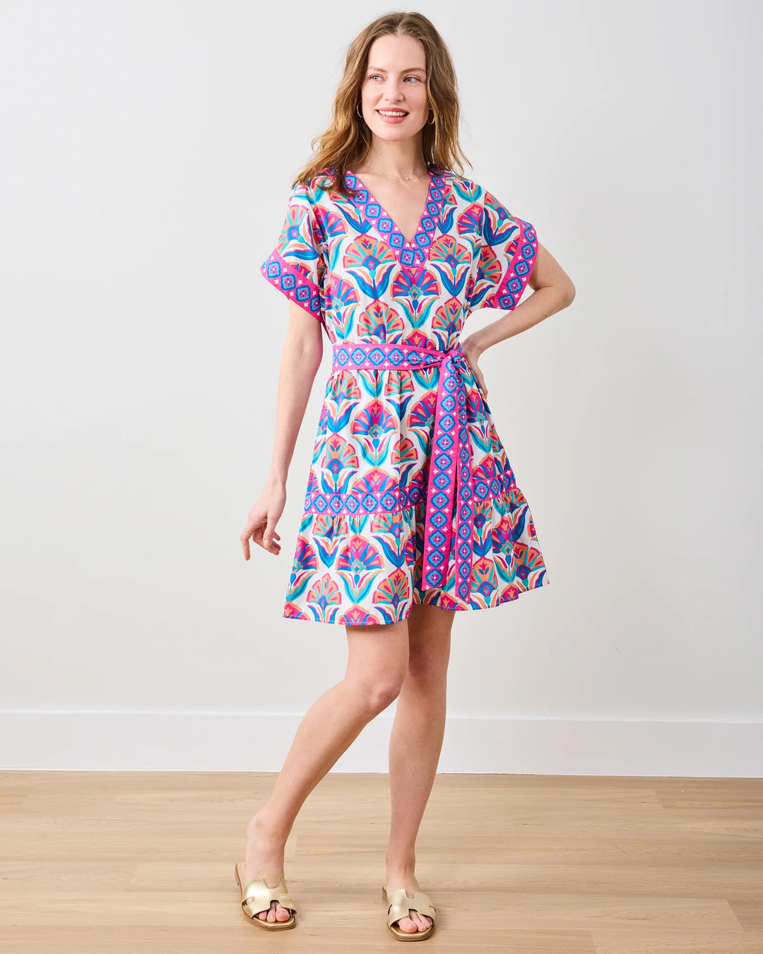 Atlantic Dress - Fuschia Cloud