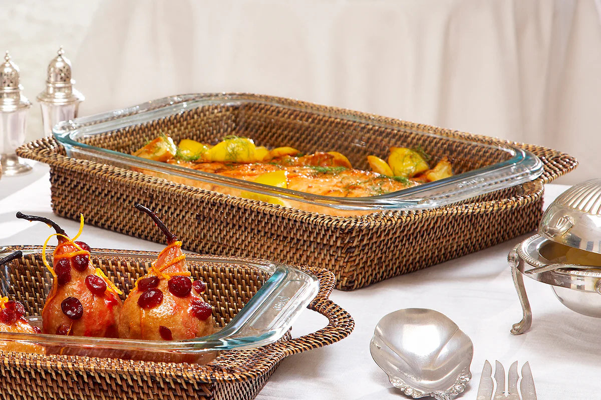 BMH - Large Casserole Basket w/Anchor Dish
