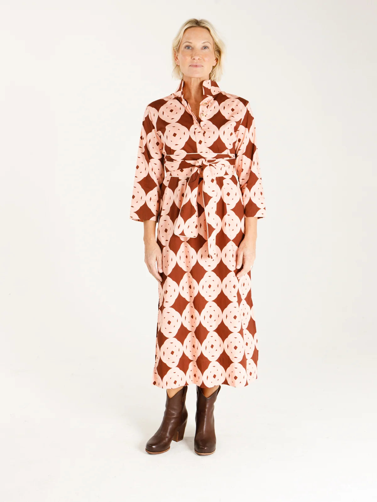 Grace Dress - Coral Tether