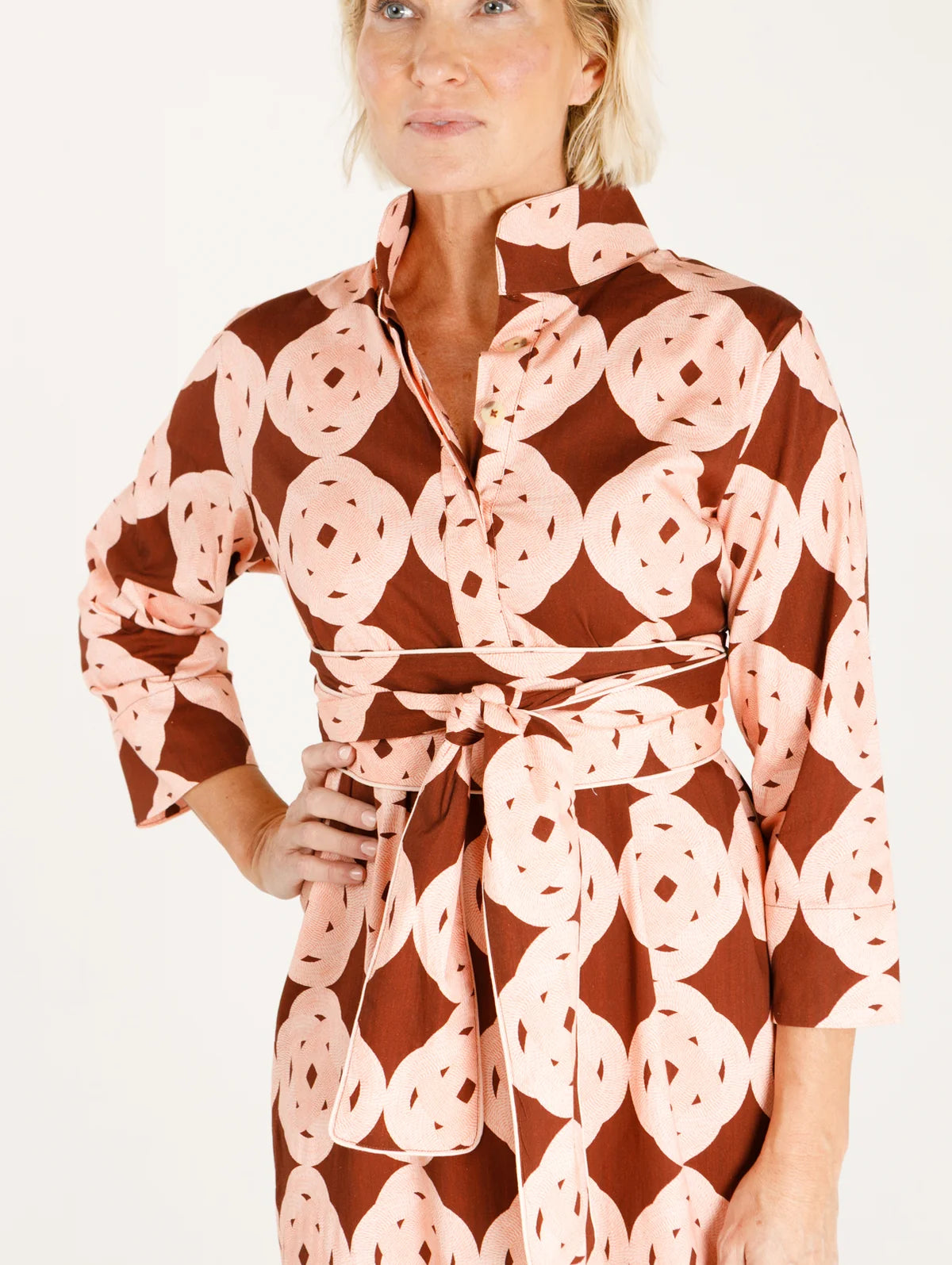 Grace Dress - Coral Tether