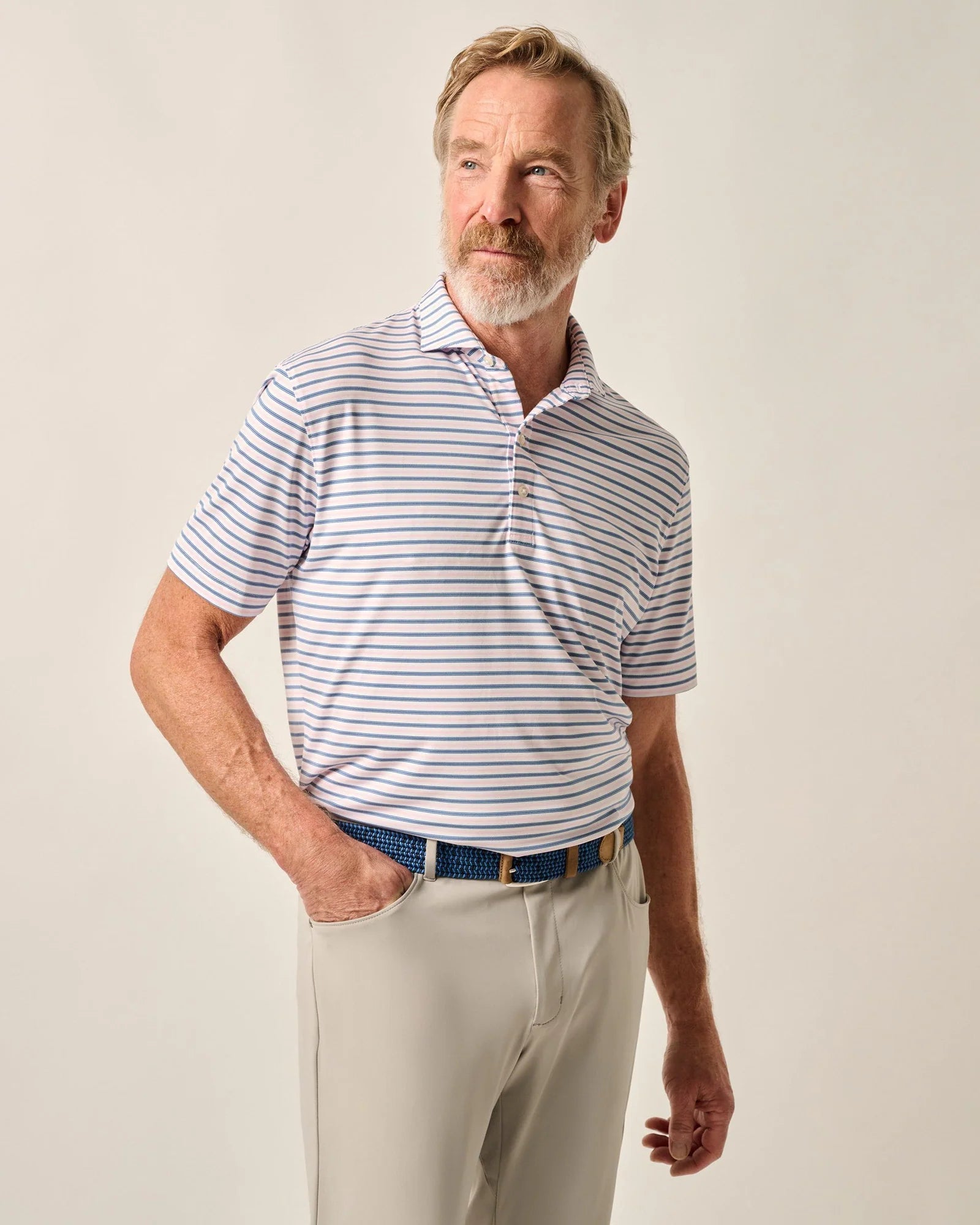 Performance Jersey Polo-Bronte Porto Pink
