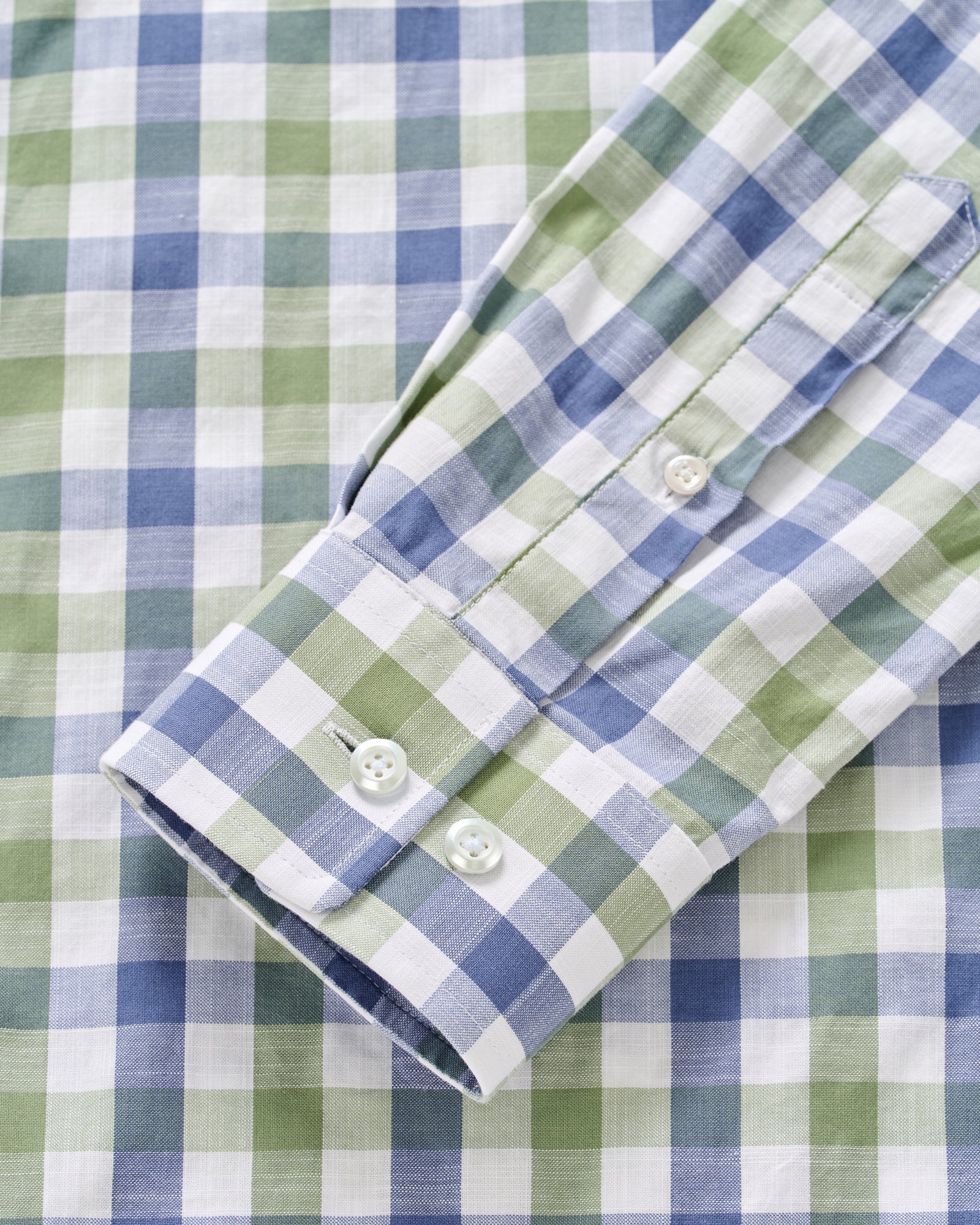 Slub Cotton Button Down Shirt-Candler Forest