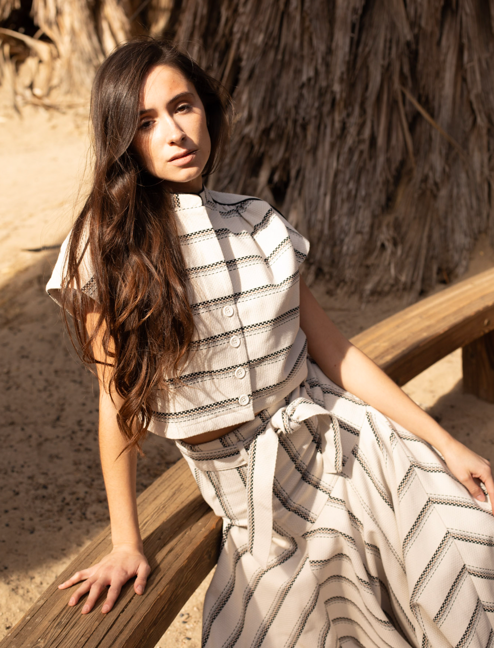 Poppy Top - August Stripe