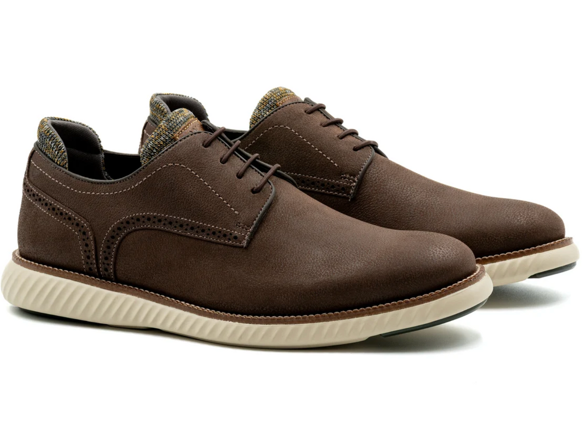 Countryaire Nubuck Plain Toe - Walnut