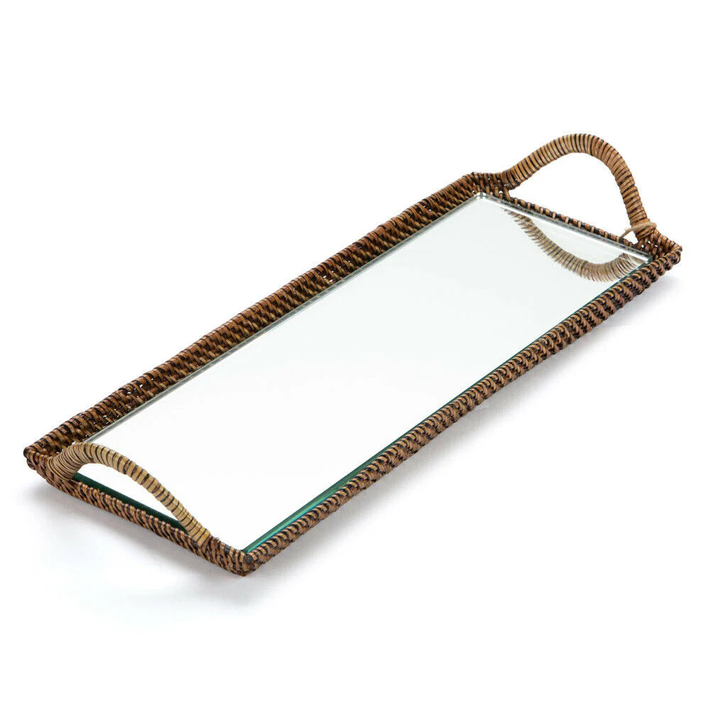 BMH - 14" Rectangle Mirrored Tray