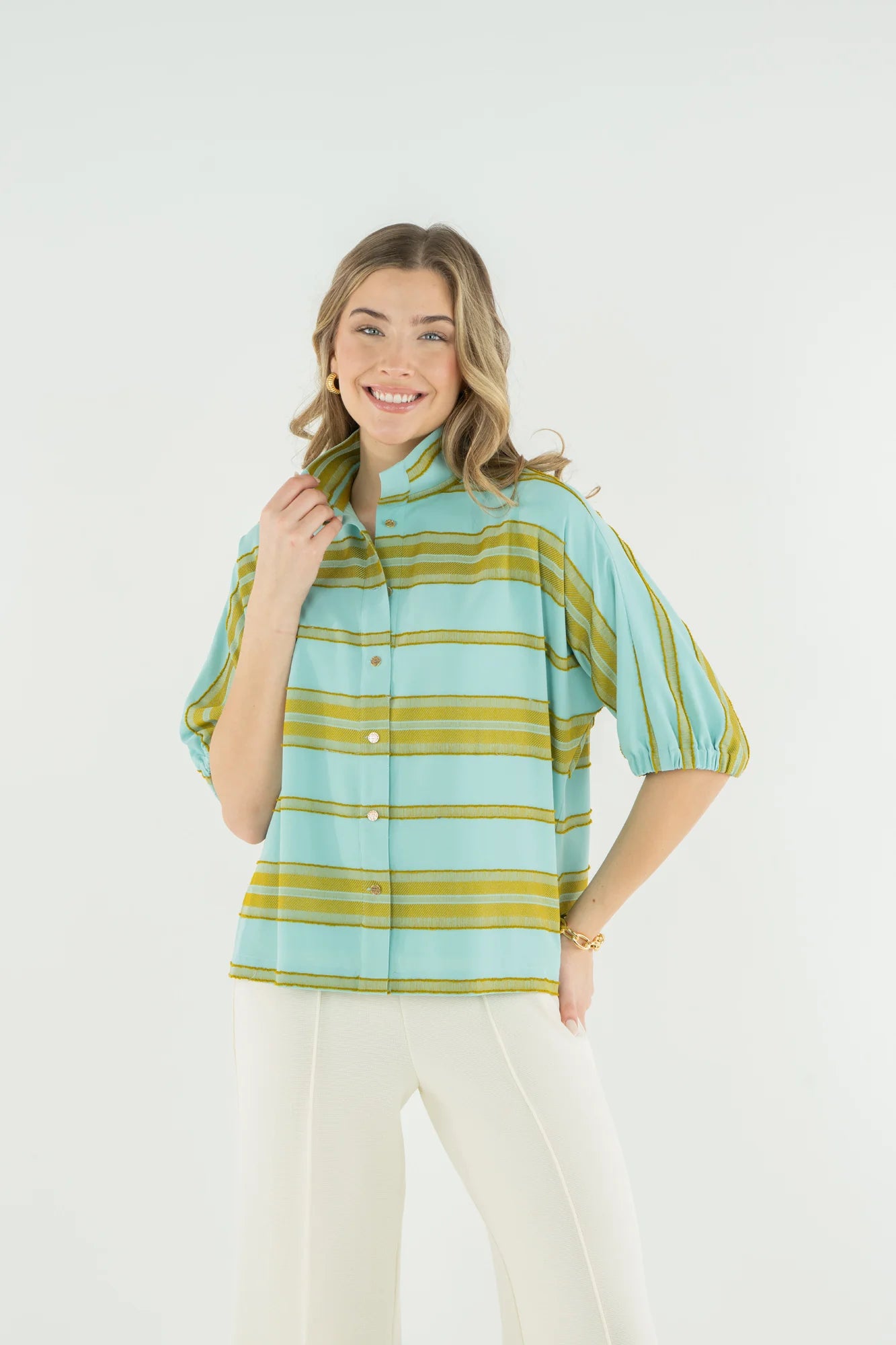 Bonny Top - Fringe Stripe