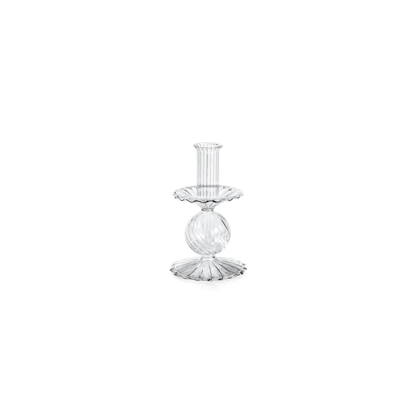 BMH - Zodax Swirl Glass Taper Holder S (2)