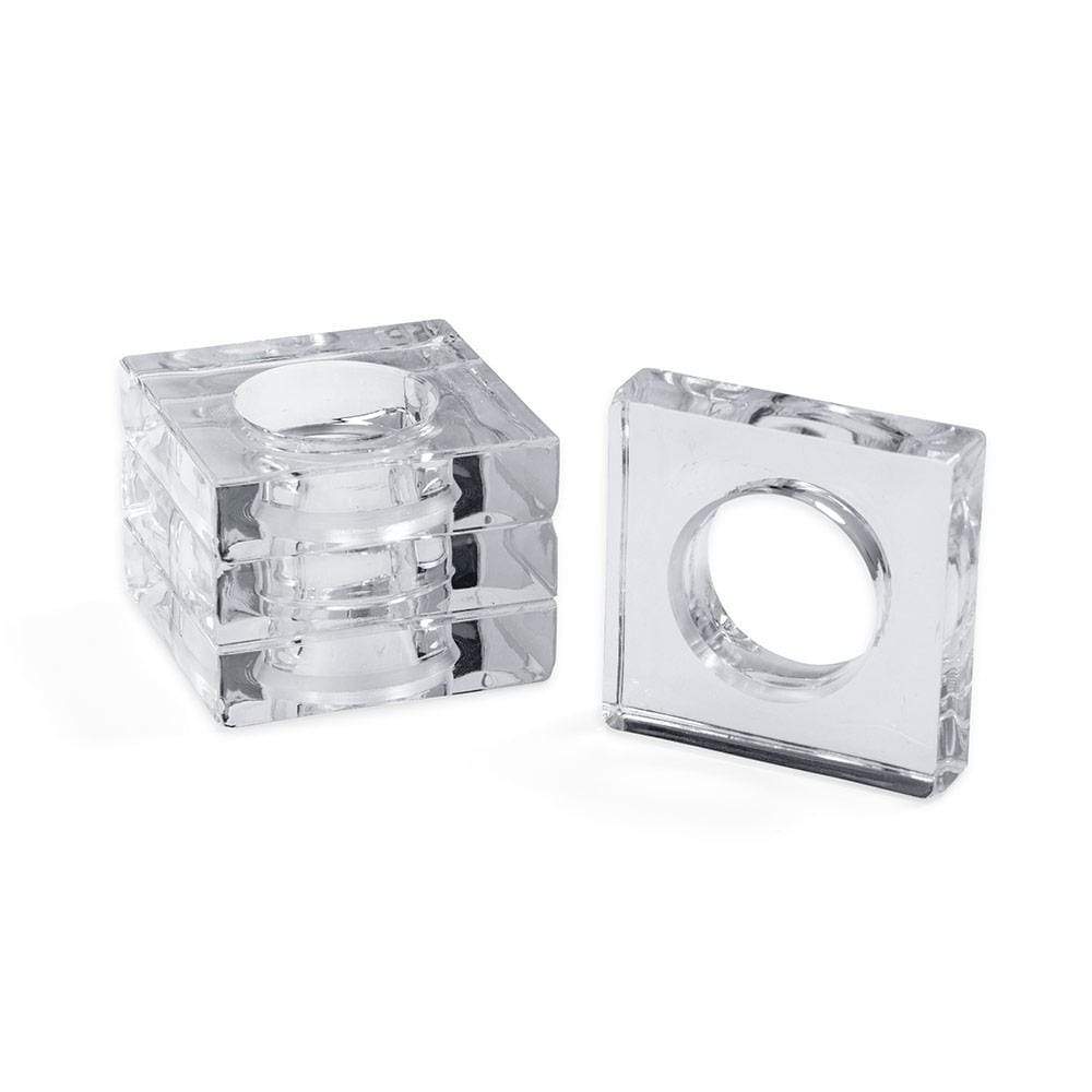 BMH - Caspari Lucite Napkin Rings (Set of four)