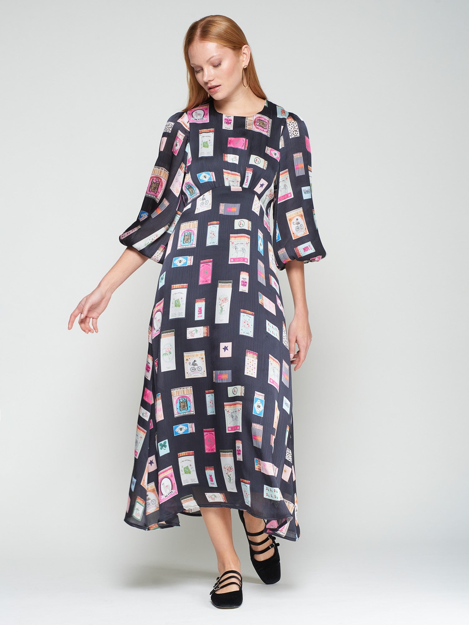 ERIN DRESS - MARINO PRINT