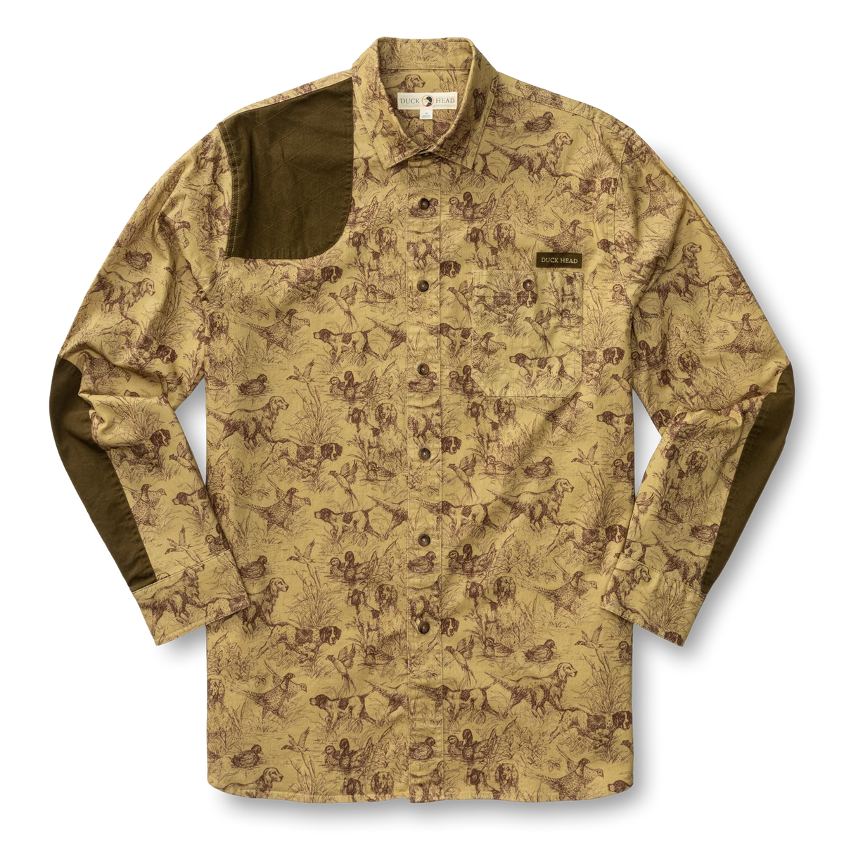 Woodland Shooting Shirt - Wheatfield Print -