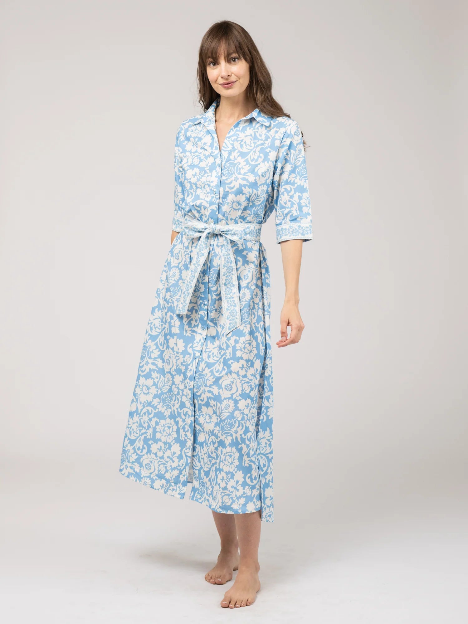Eloise Dress - Blue Flore
