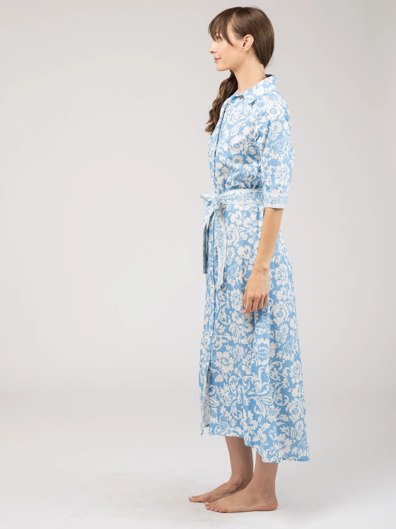 Eloise Dress - Blue Flore