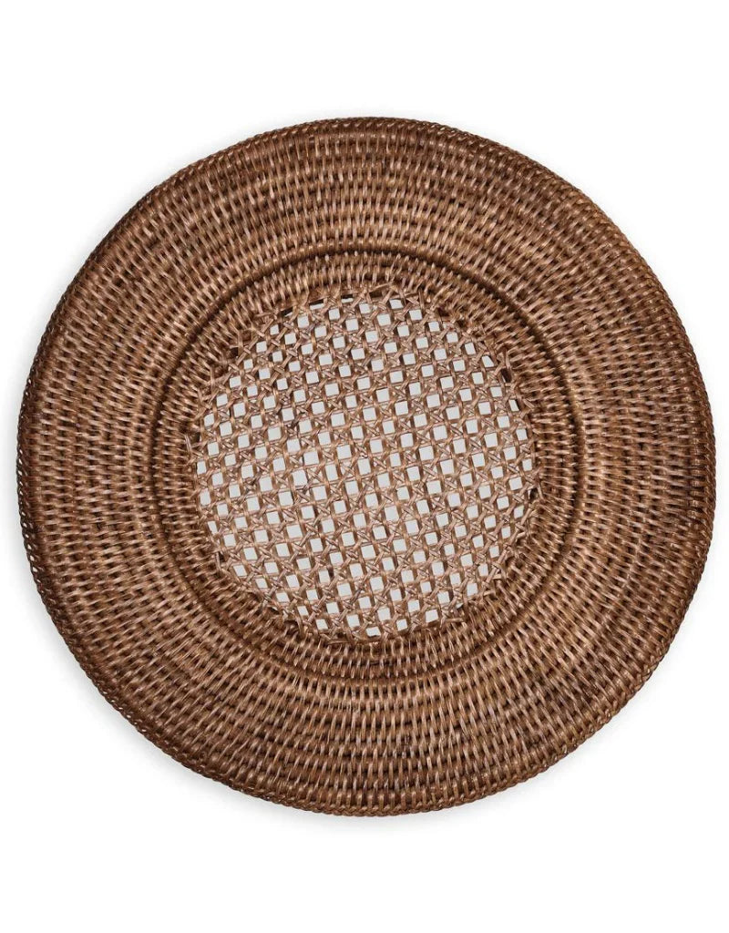 BMH - Caspari Rattan Round Charger Set/4 (2)