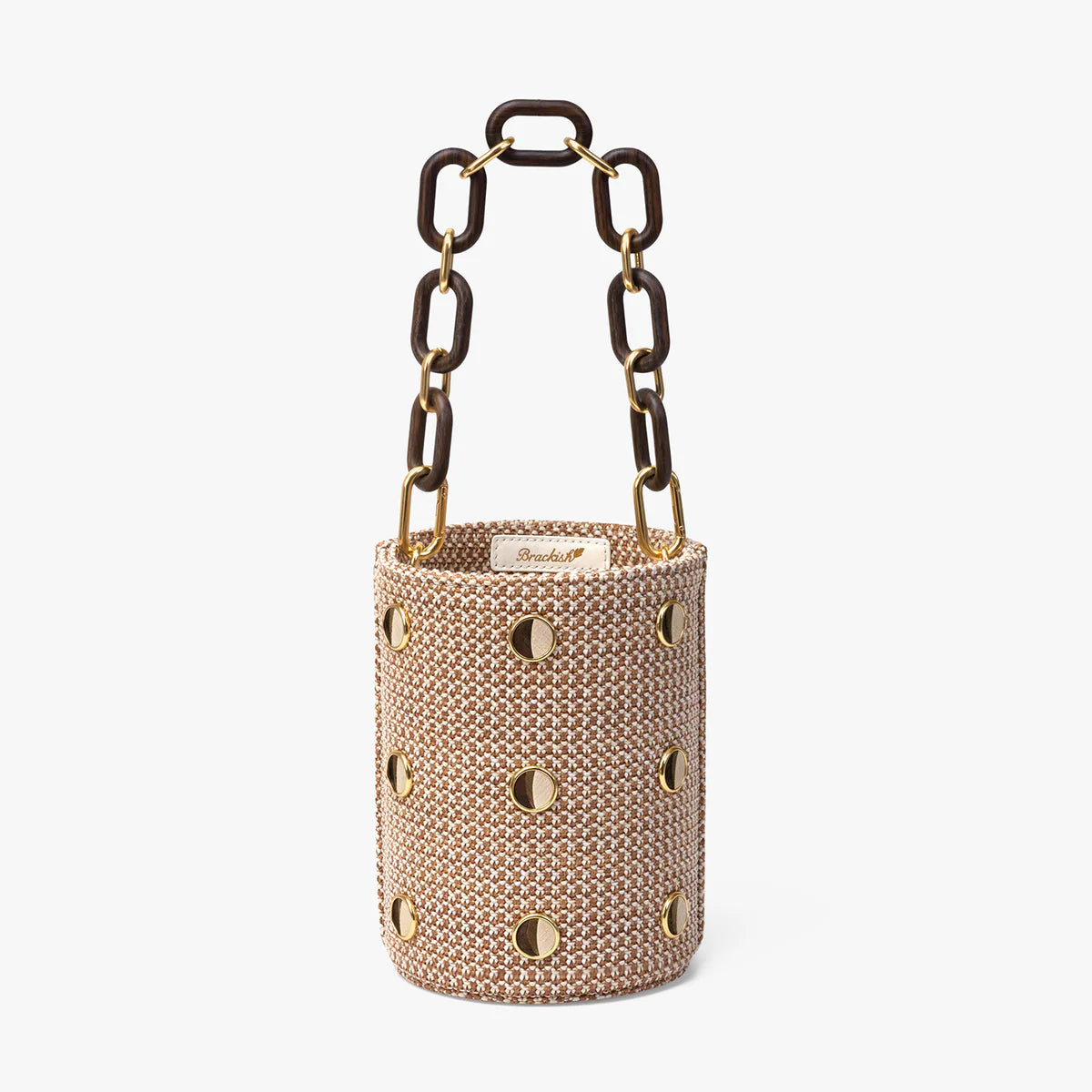 Brackish Greenwich Bucket Bag - Raffia