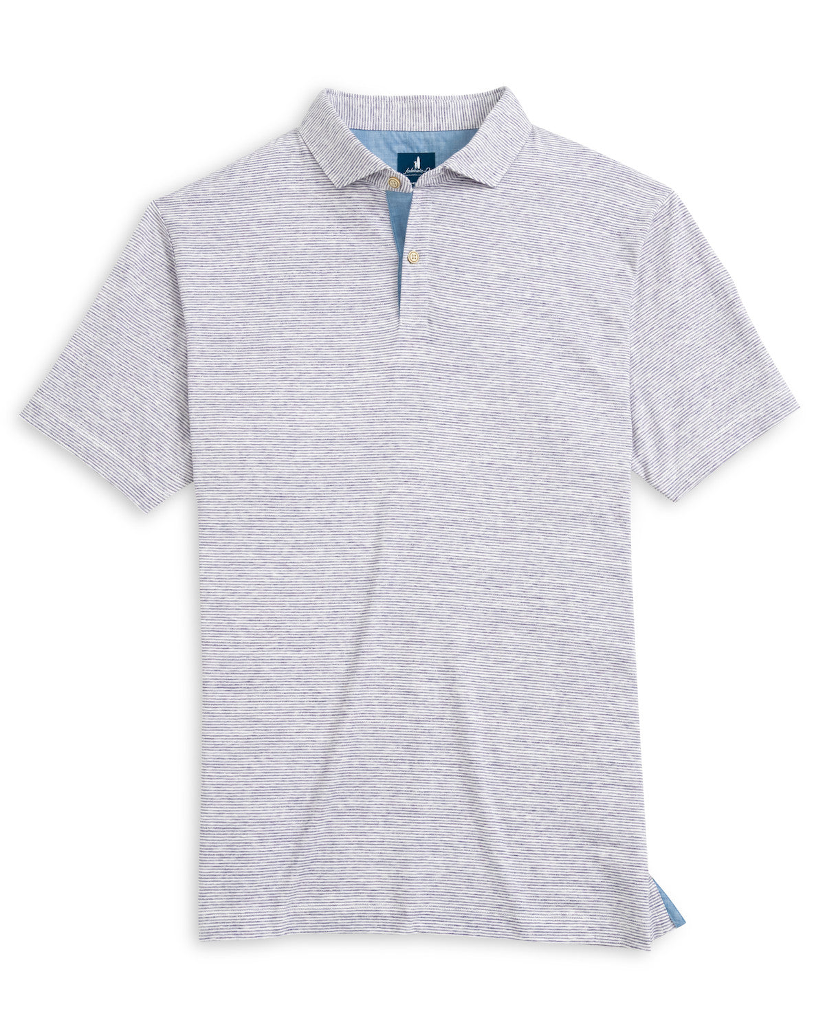 Thatcher Cotton Polo - Bluestone