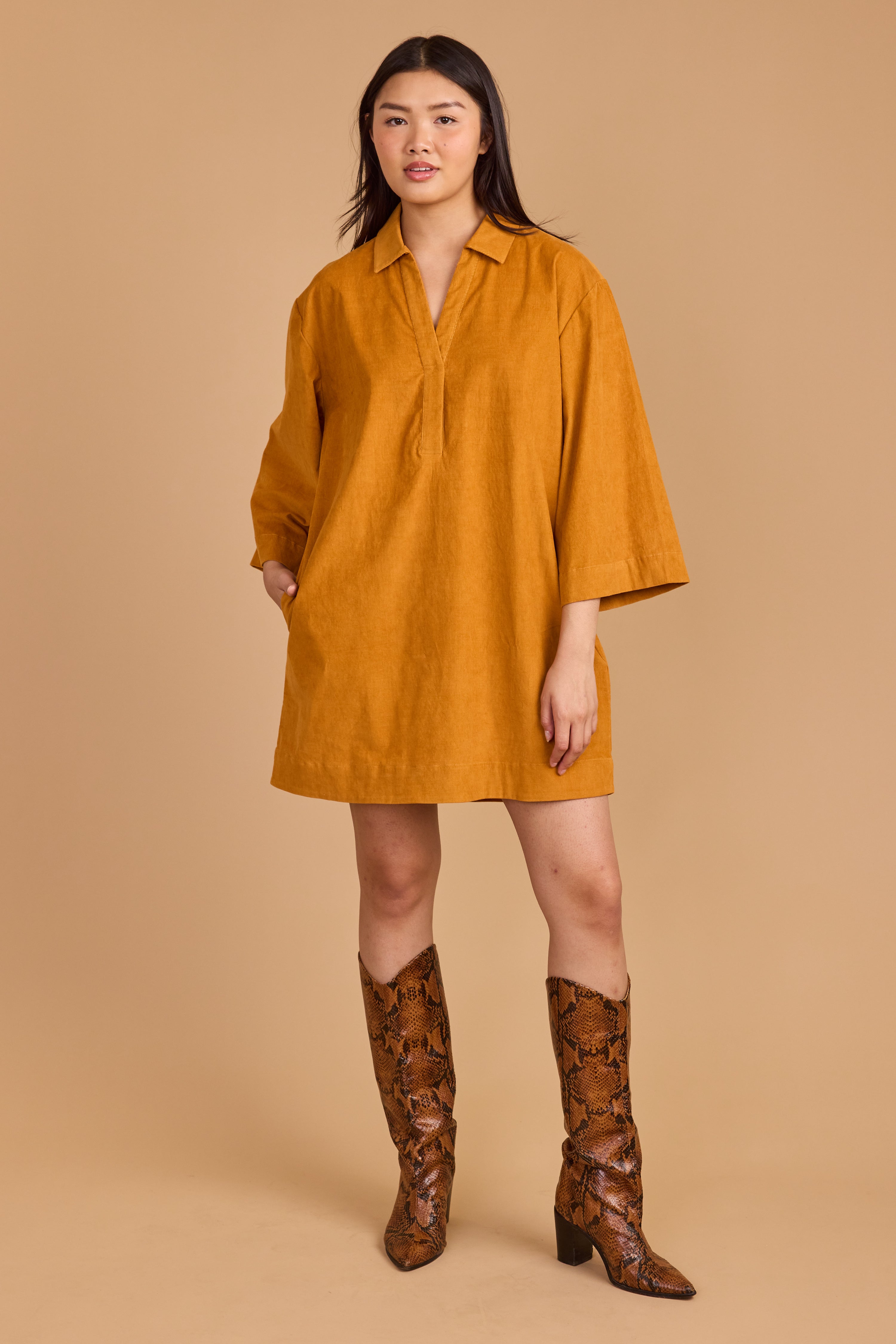 Colette Dress-Amber