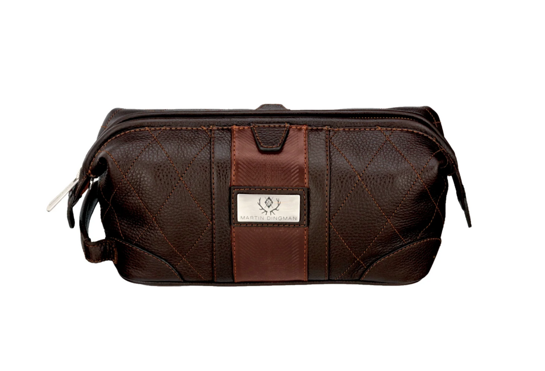 Rudyard Lodge Shave Case - Chocolate