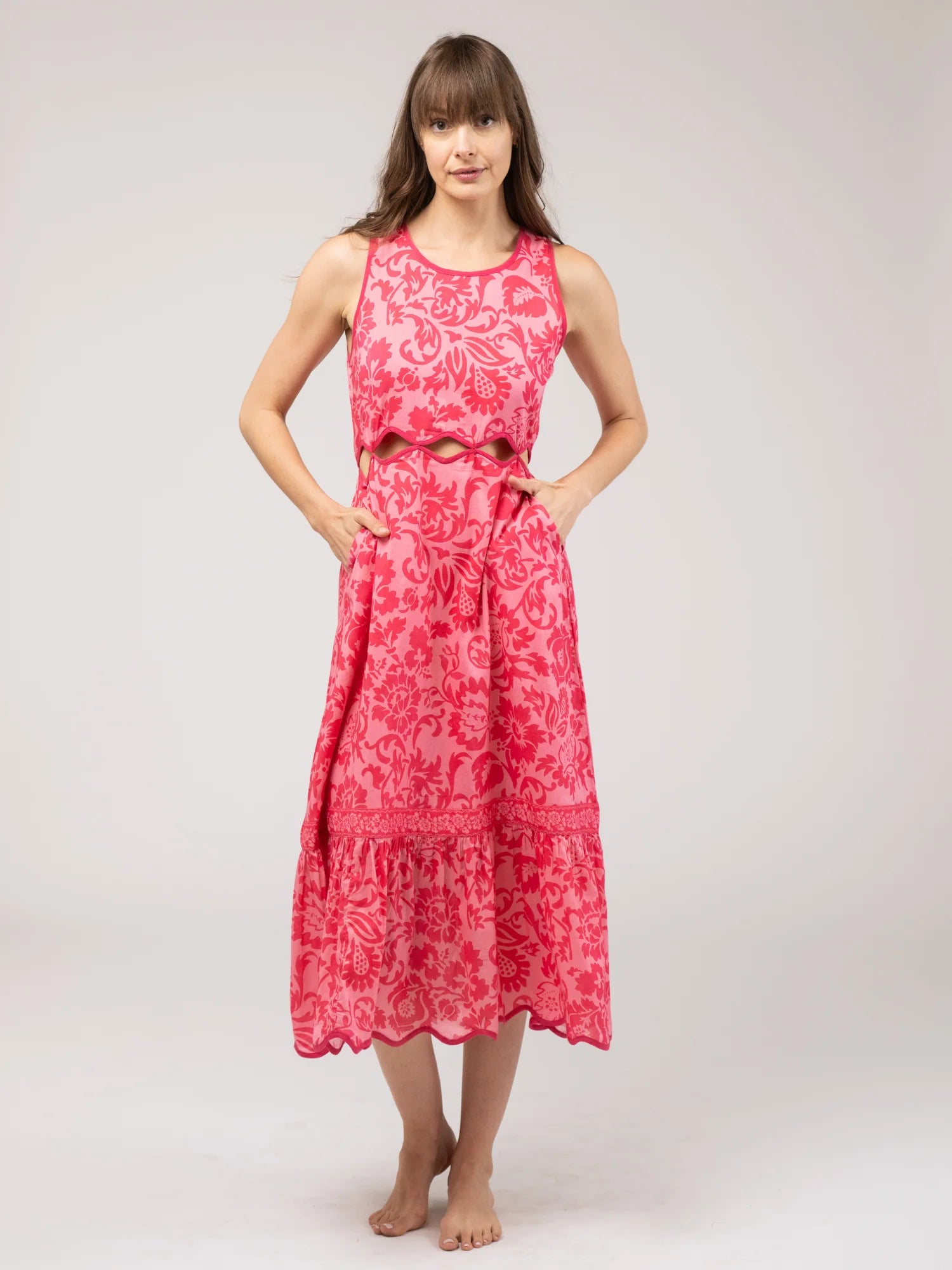 Lina Dress - Pink Flore
