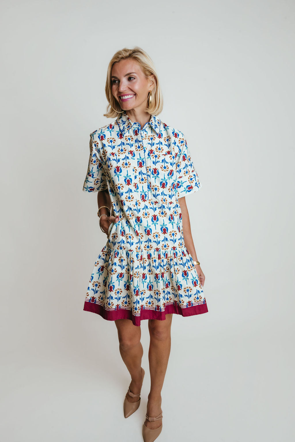 Lola Dress - Block Stamp