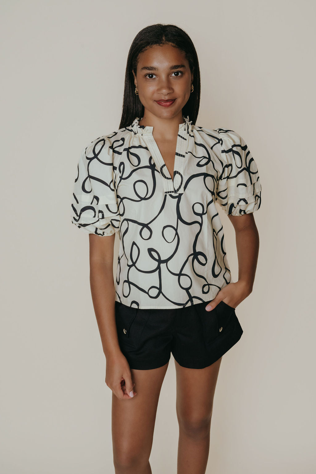 Alix Blouse - Scribble