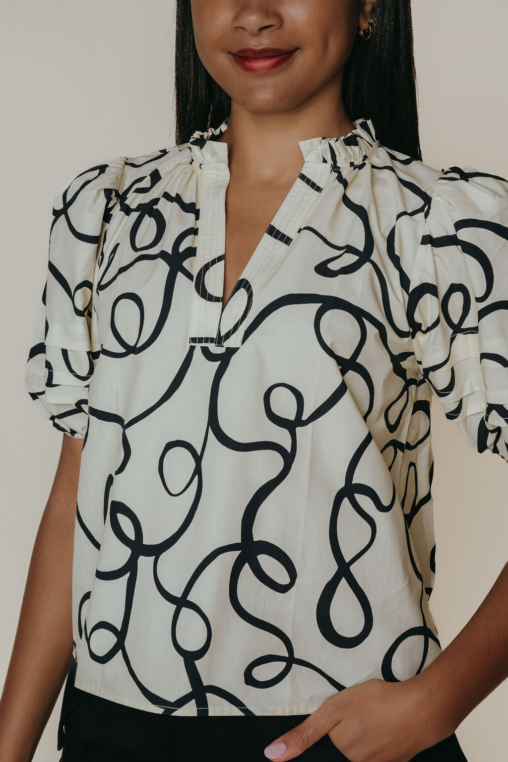 Alix Blouse - Scribble