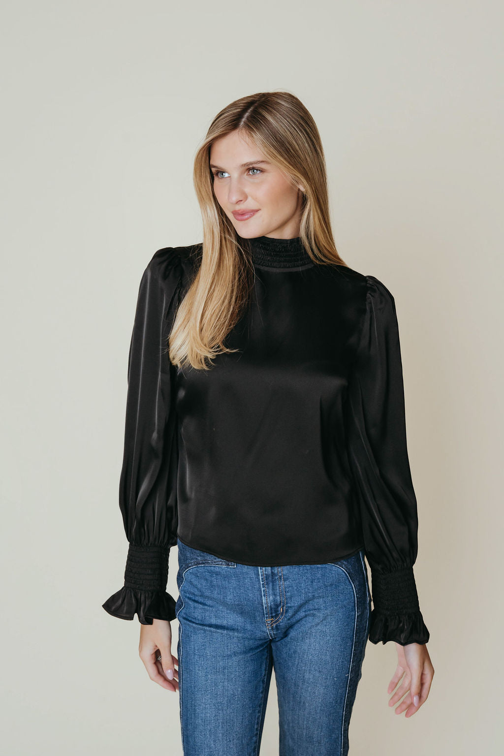 Heather Top - Black