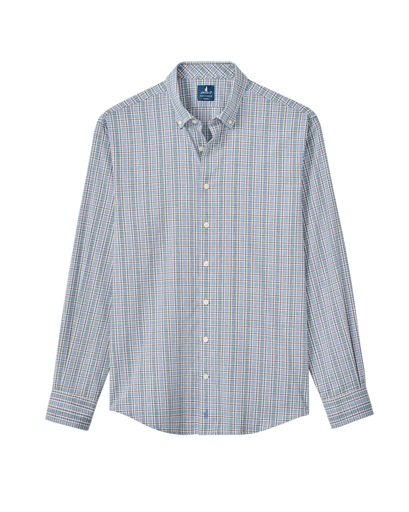 Brunswick Pane Sport Shirt - Helios Blue