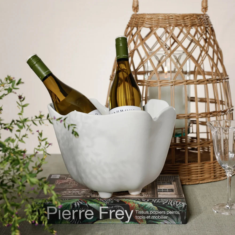 BMH - White Footed Ice Bucket/Planter