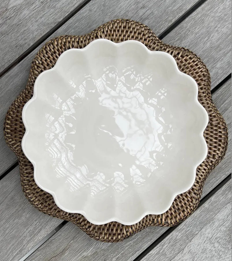 BMH - Scalloped Wicker Charger Set