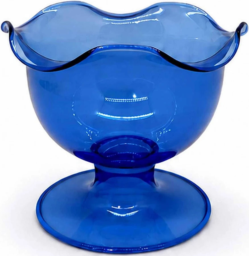 BMH - Blue Glass Footed Bowl