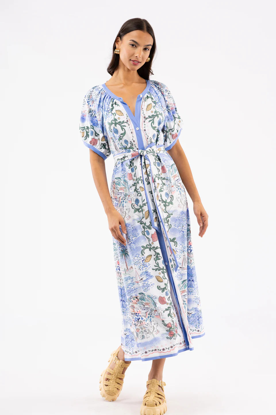 The Grenadine Dress - Sea Mural